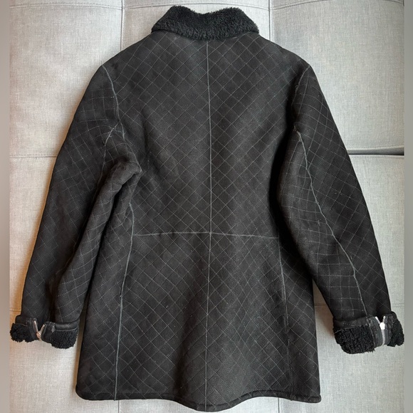 Henri Bendel Vintage Quilted Shearing Coat - Picture 4 of 11